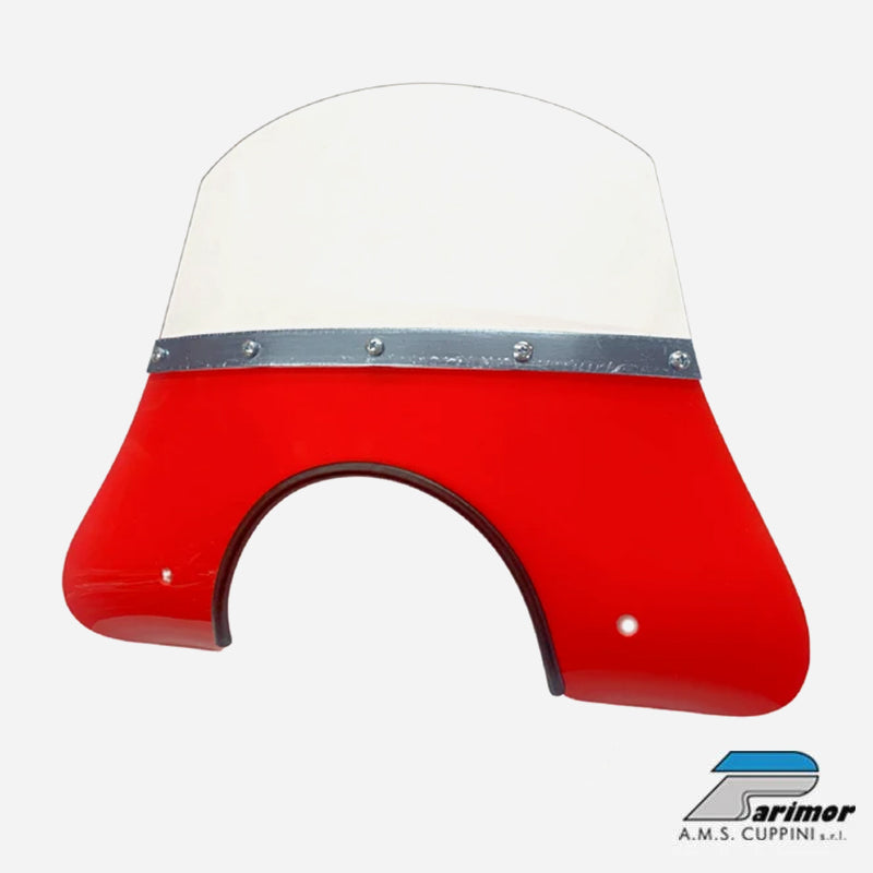 Cuppini Vespa PX PE Red Flyscreen (with fixings)