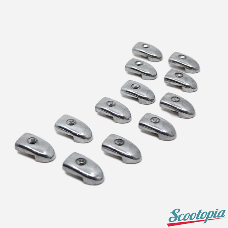 Scootopia Lambretta Series 1 & 2 LI TV Floor Channel End Cap Set