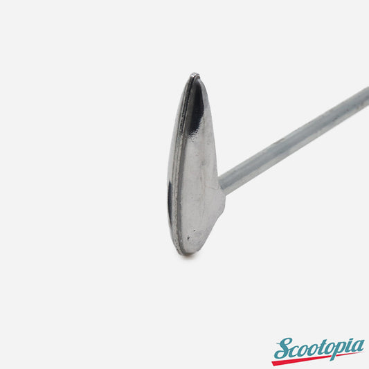 Metallic exhaust valve on a white background with 'Scootopia' branding.