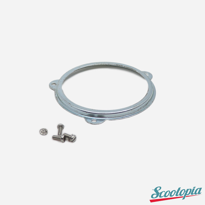 Metallic ring with screws on a white background, branded 'Scootopia'.
