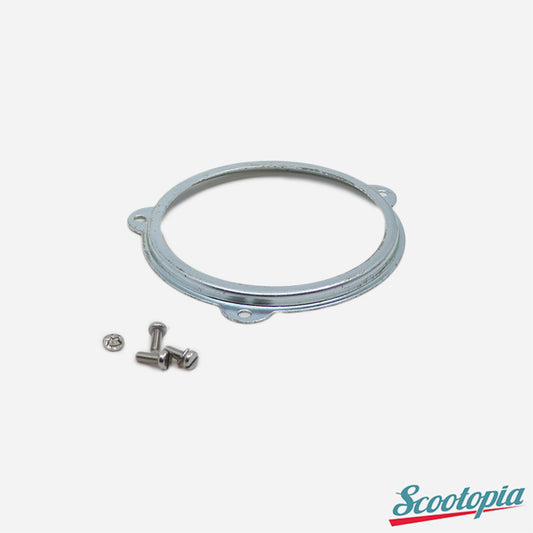 Metallic ring with screws on a white background, branded 'Scootopia'.