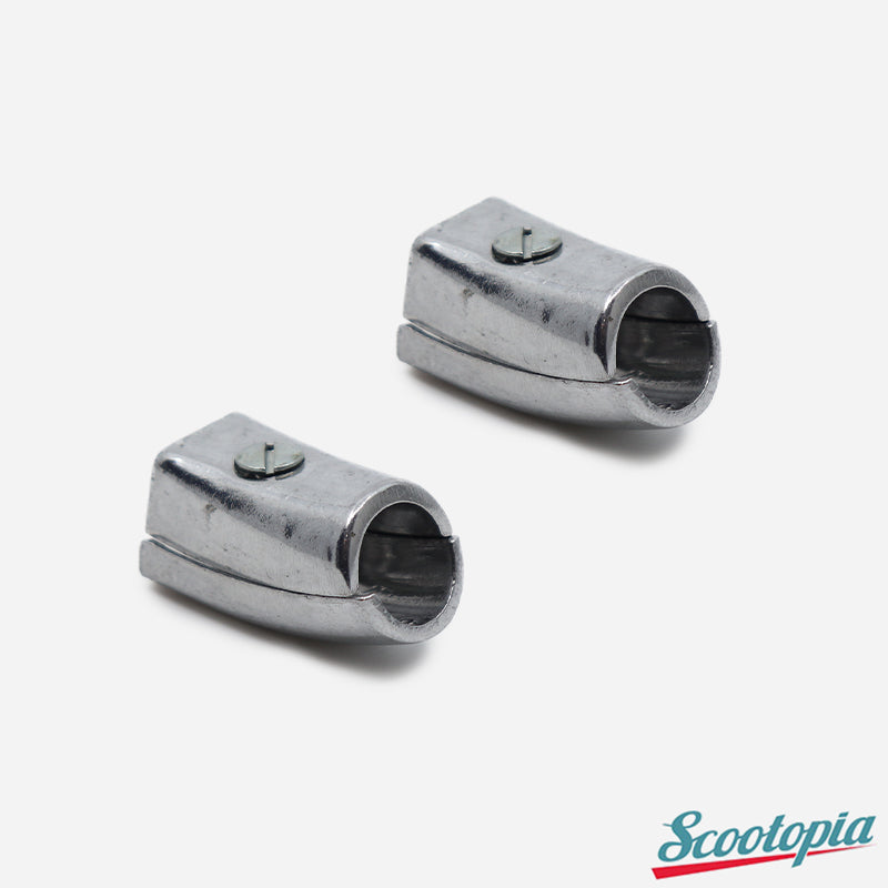 Scootopia Lambretta Series 3 LI SX TV Bottom Legshield Beading End Cap Set