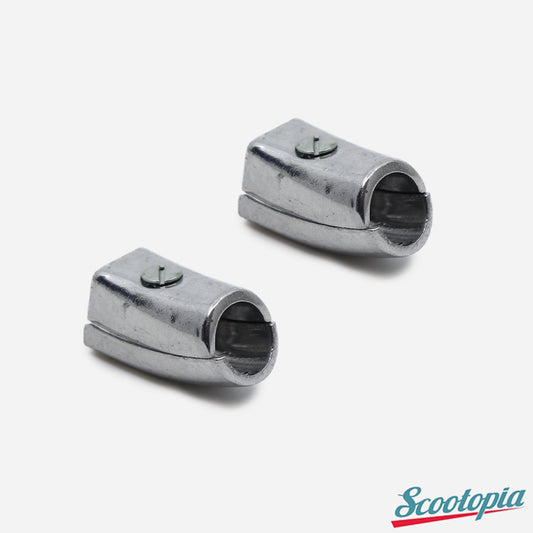 Scootopia Lambretta Series 3 LI SX TV Bottom Legshield Beading End Cap Set