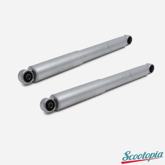 Scootopia Lambretta Series 3 LI SX TV DL GP SCM Silver Front Damper Set (version 2)