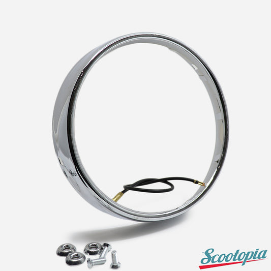 Scootopia Lambretta Series 3 LI125 / 150 Chrome Carello Headlamp Rim
