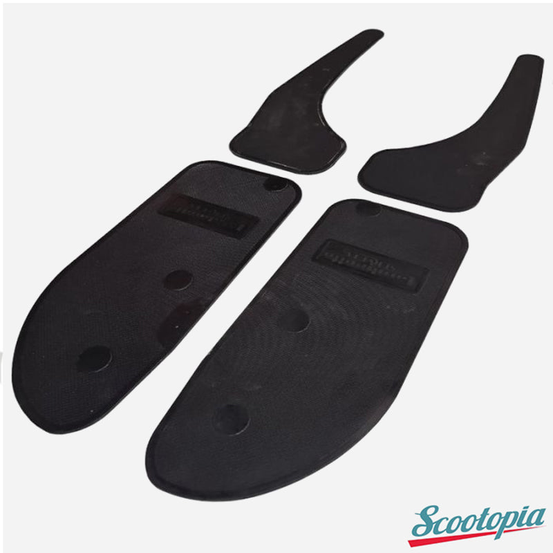 Scootopia Lambretta Serveta Black Floor Mat Set