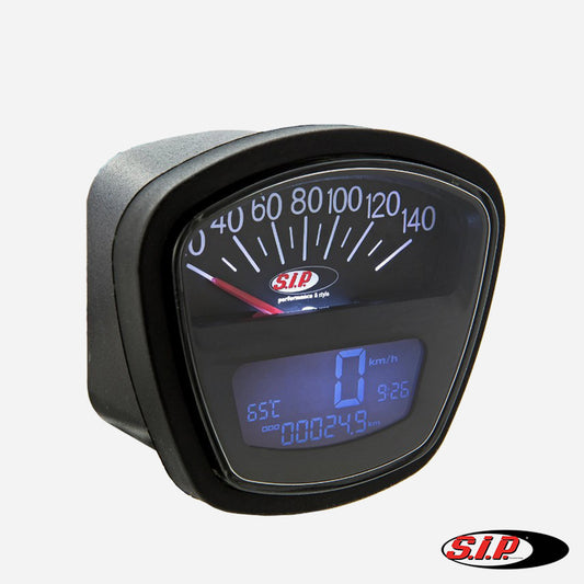 SIP Lambretta Series 3 LI SX TV DL GP 2.0 Black Speedo / Rev Counter