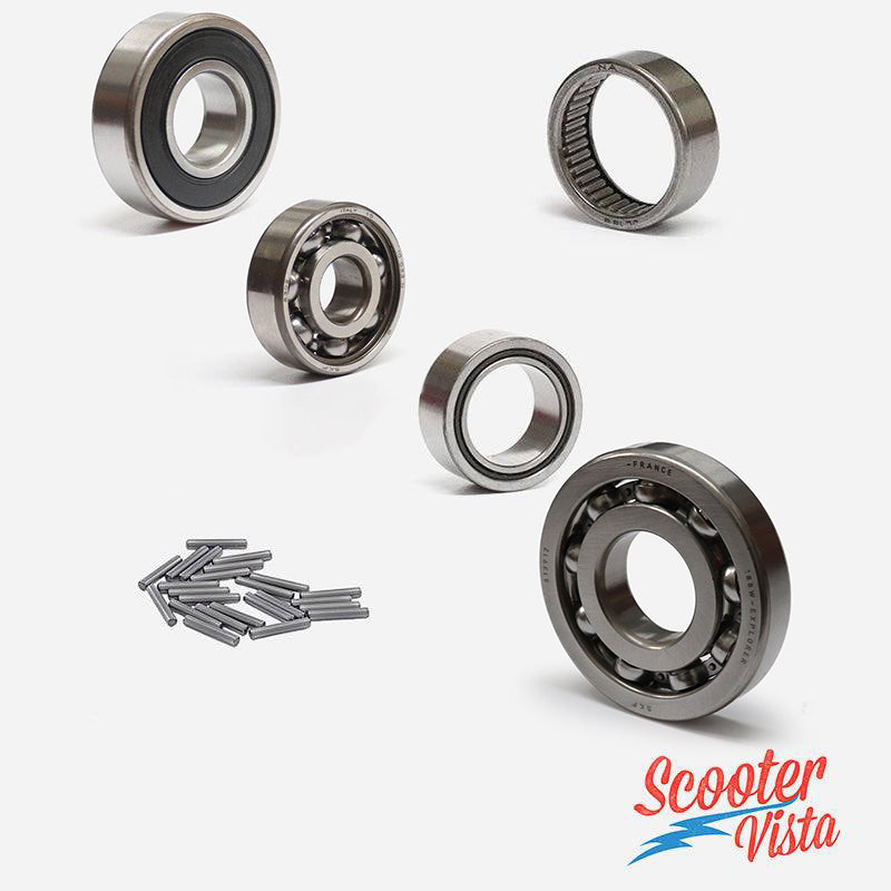 Scooter Vista SKF / Nadella Vespa PX PE Engine Bearing Set (Sealed Rear Hub Bearing)