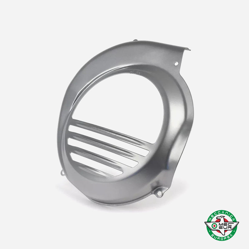 MEC EUR Vespa PX PE Silver Flywheel Cowl / Cover (non electric start)