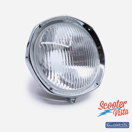 Lambretta LI Special SX TV Complete Headlamp (no bulb holder)