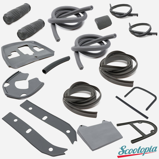 Scootopia Lambretta Series 3 LIs SX TV DL GP Grey Body Rubber Set