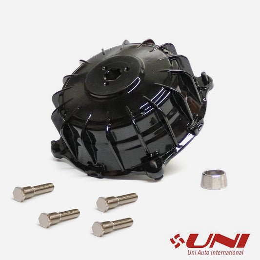 UNI Lambretta LI SX TV DL & GP Black Rear Hub & SIP Tubeless Wheel Rim Studs