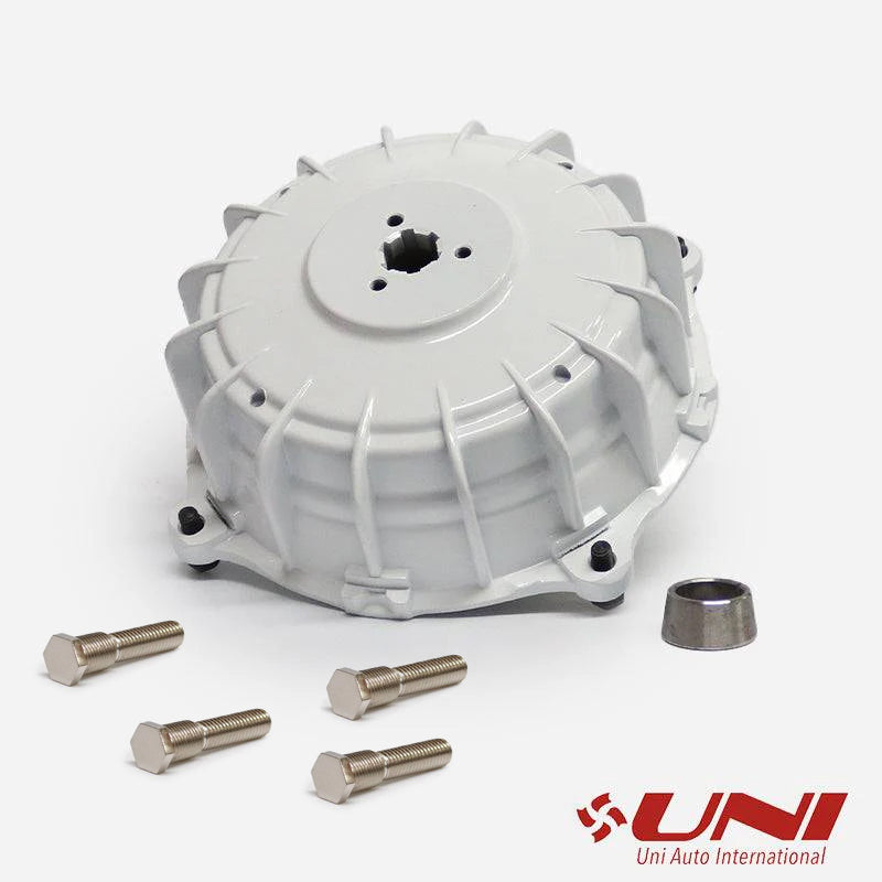 UNI Lambretta LI SX TV DL & GP White Rear Hub & SIP Tubeless Wheel Rim Studs