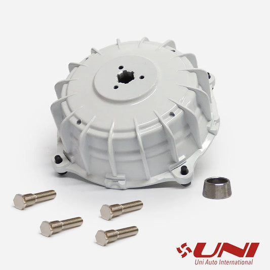 UNI Lambretta LI SX TV DL & GP White Rear Hub & SIP Tubeless Wheel Rim Studs