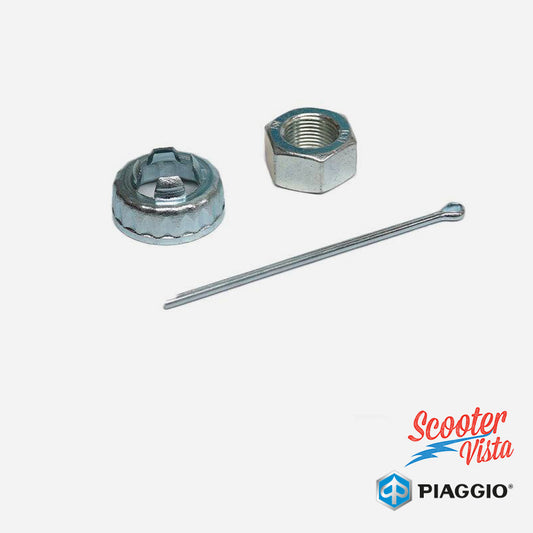 Piaggio Vespa PX PE EFL T5 Rear Hub Nut, Washer & Pin