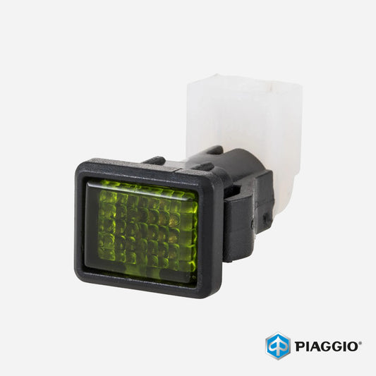 Piaggio Vespa Mk1 PX PE Green Handlebar Warning Light Gem