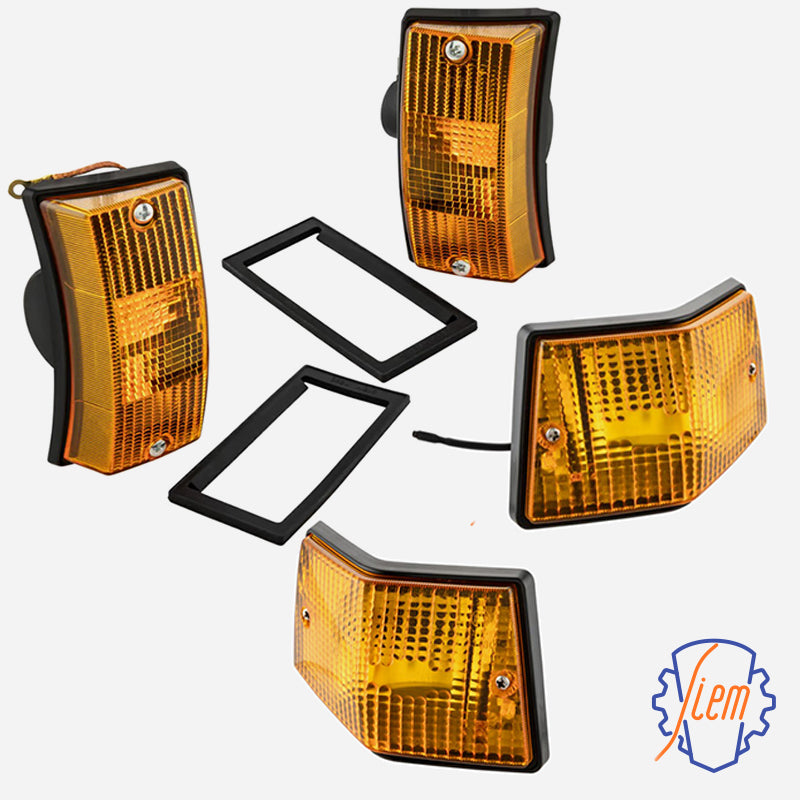 SIEM Vespa PX PE T5 Orange Front & Rear Indicator Set