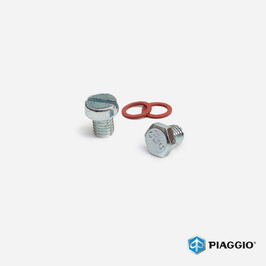 Piaggio Vespa Sprint Super Rally PX PE T5 Oil Drain & Filler Plug Set