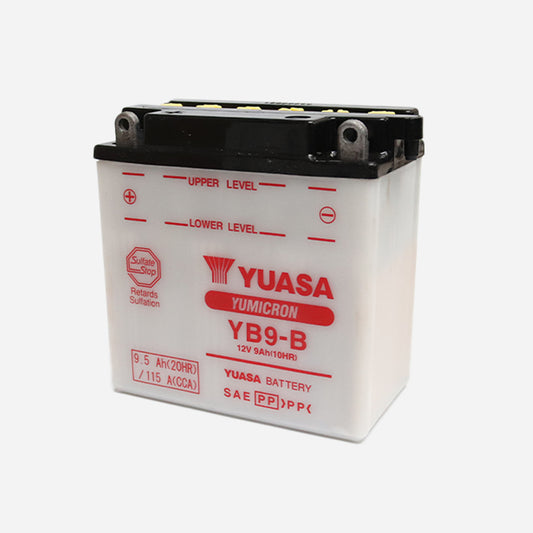 Vespa PX PE YB9B 12v Yuasa Battery (with acid pack)